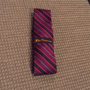 Ben Sherman striped silk tie
